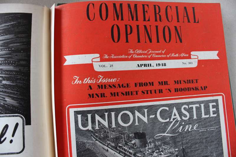 COMMERCIAL OPINION. The Official Journal of the Association of Chambers of Commerce of SA. Vol. 25.