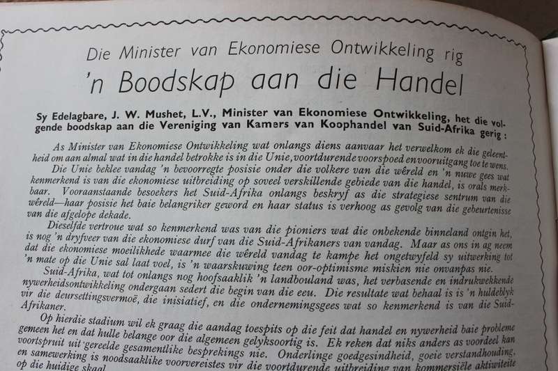 COMMERCIAL OPINION. The Official Journal of the Association of Chambers of Commerce of SA. Vol. 25.