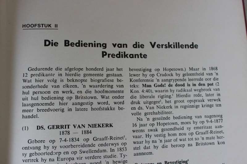 SOOS JARE KOM EN JARE GAAN. Ned. Geref. Kerk Britstown 1877-1977. A.P. Smit.