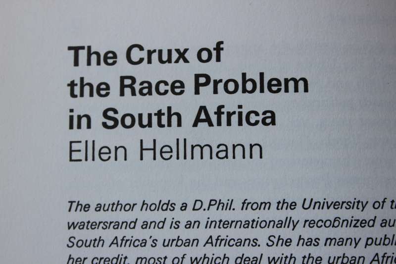 SOUTH AFRICAN DIALOGUE. Edited by Nic Rhoodie. (Contrasts in S.A. Thinking on Basic Race Issues)