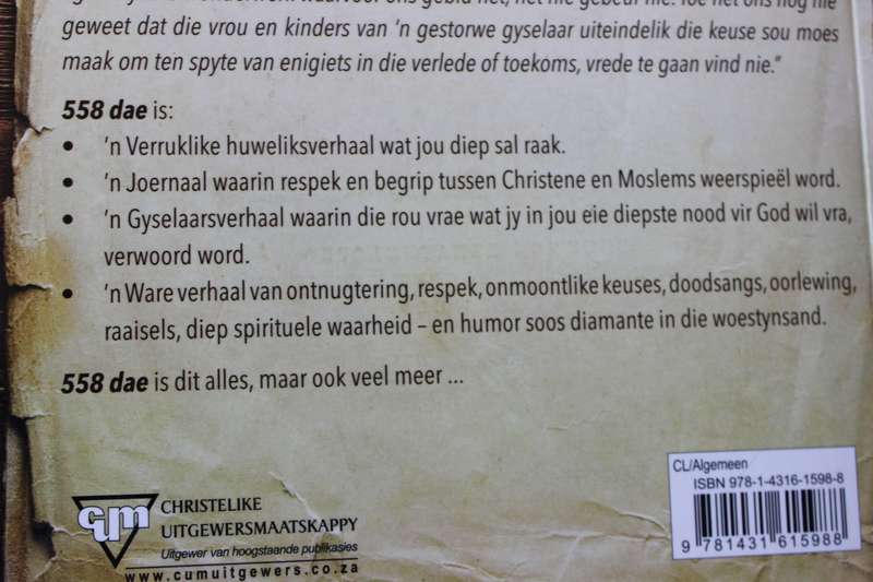 558 DAE deur Yolande Korkie. (Ontvoeringslagoffers) 'n Ware verhaal.
