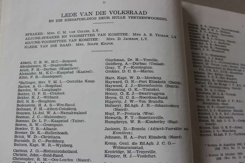 UNIE VAN SUID-AFRIKA. Volksraad-Debatte. Deel 49. (17 April tot 13 Mei 1944)