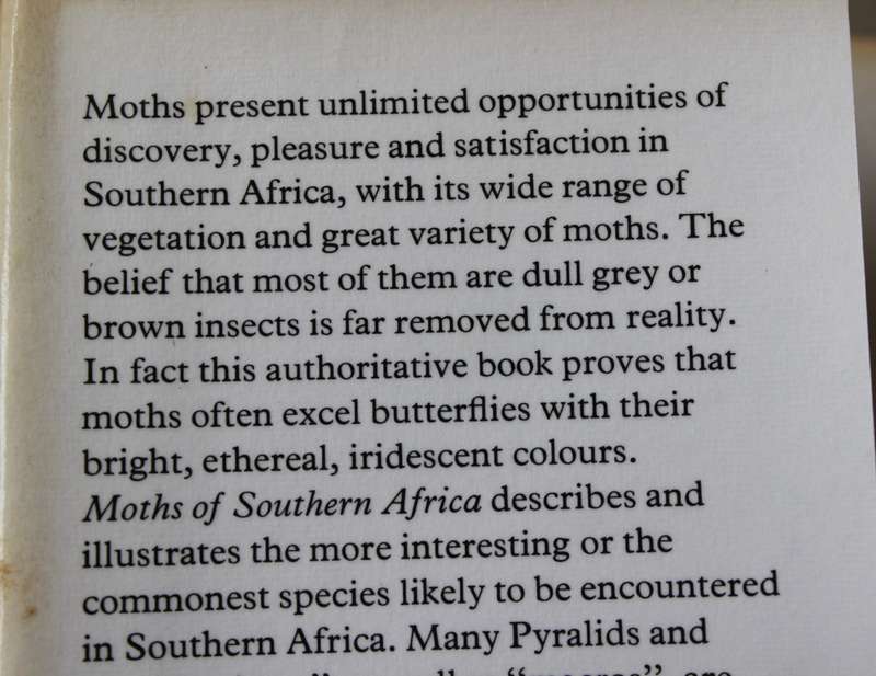 Moths of Southern Africa by E.C.G. Pinhey - 1183 species, color illustrations