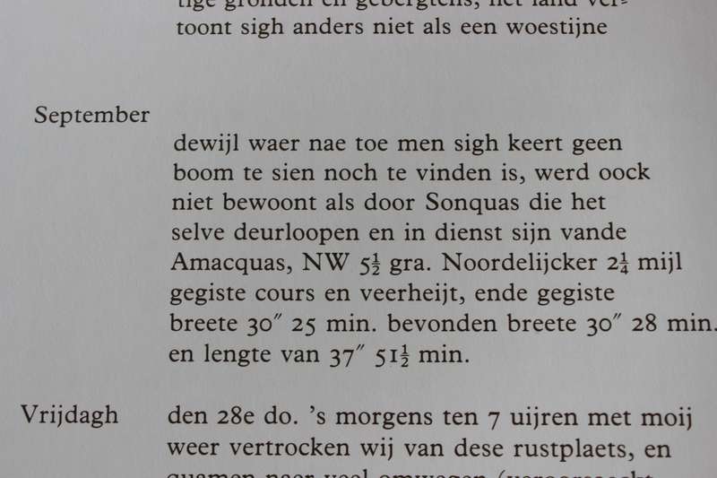 SIMON VAN DER STEL'S JOURNEY TO NAMAQUALAND in 1685. Transcription G.C. de Wet.