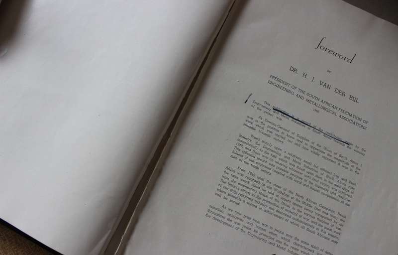 THE YEARS OF CRISIS. A record of the South African Metal Industries at War 1939-1945. A.G. Thomson.