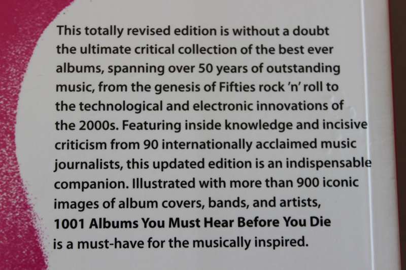 1001 ALBUMS YOU MUST HEAR BEFORE YOU DIE  by Robert Dimery  Updated Edition
