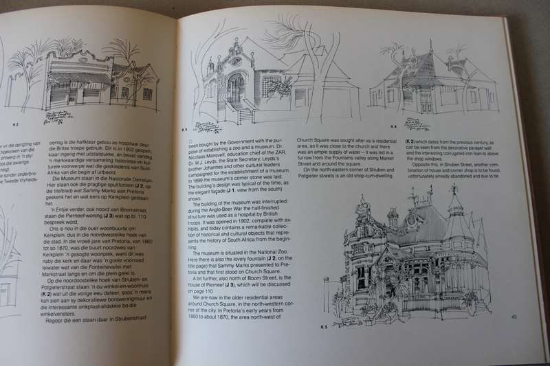 PRETORIA 125  by Hannes Meiring  (An architect's sketchbook of Pretoria with bilingual text)