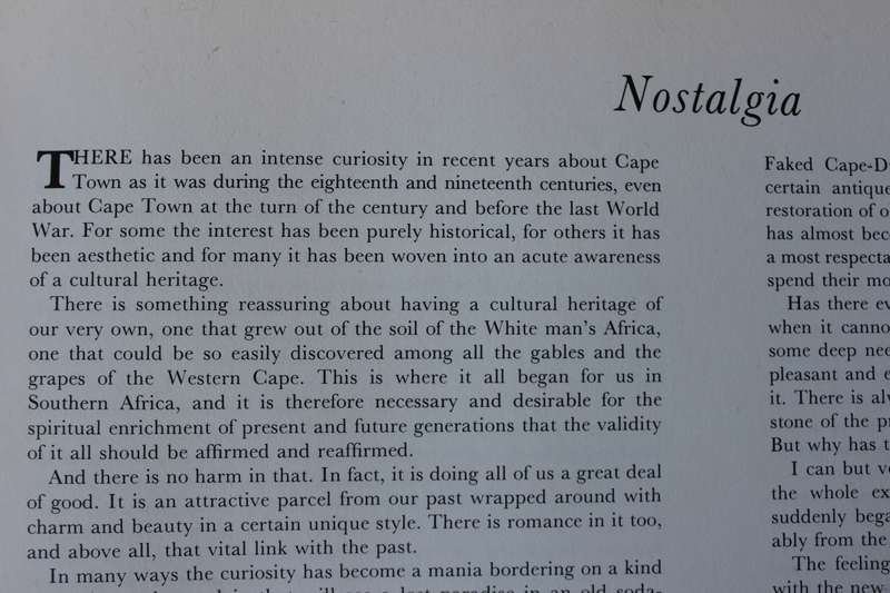 TONY GROGAN'S VANISHING CAPE TOWN - SIGNED