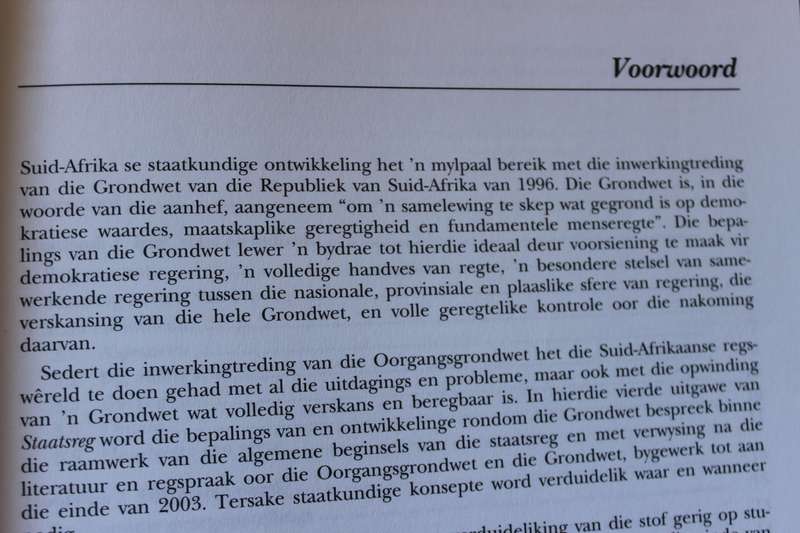 STAATSREG deur J. M. Rautenbach en E. F. J. Malherbe  Vierde Uitgawe