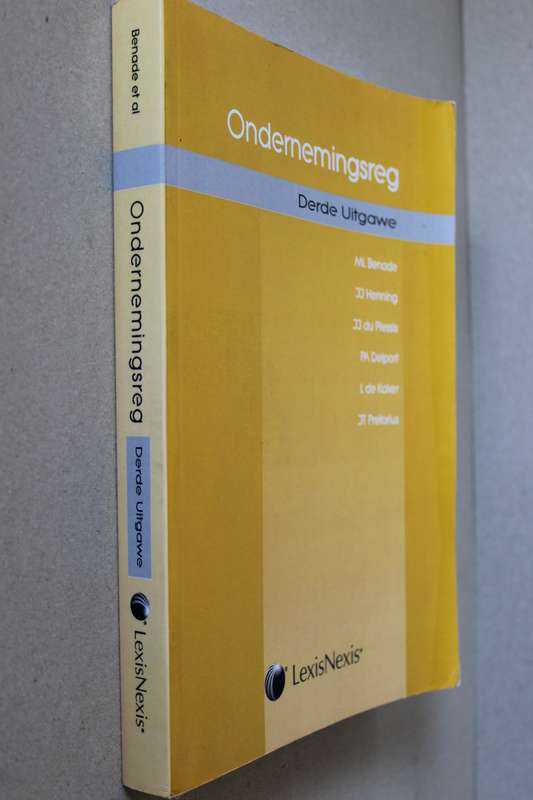 ONDERNEMINGSREG deur M. L. Benade, J. J. Henning en ander  Derde Uitgawe