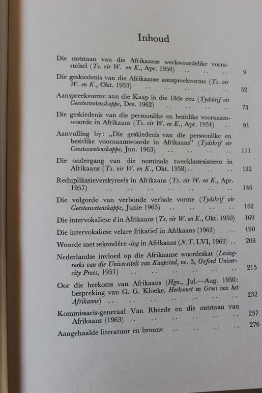 TAALHISTORIESE OPSTELLE  deur J. du P. Scholtz
