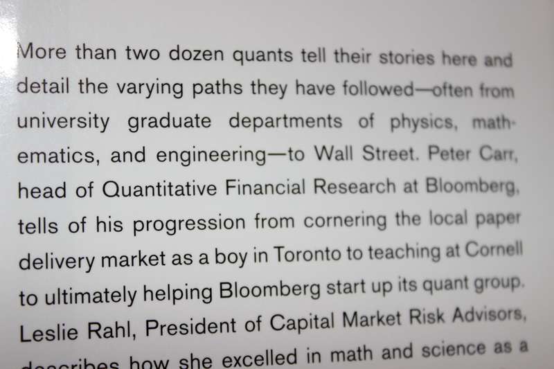 HOW I BECAME A QUANT by Richard R. Lindsey / Barry Schachter