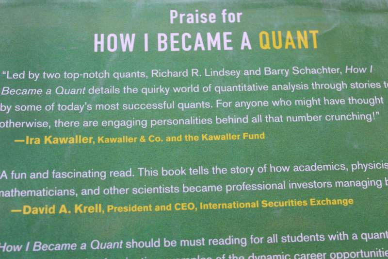 HOW I BECAME A QUANT by Richard R. Lindsey / Barry Schachter
