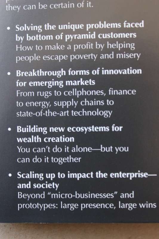 THE FORTUNE AT THE BOTTOM OF THE PYRAMID by C. K. Prahalad (Eradicating poverty through profits)