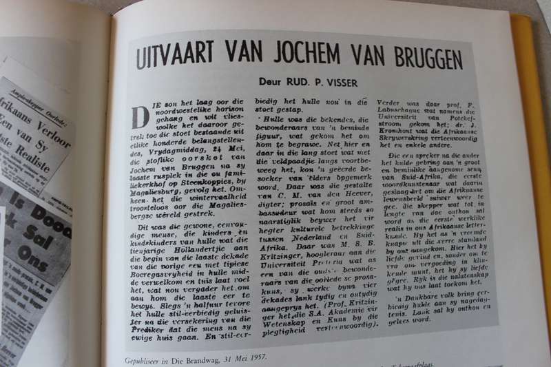 JOCHEM VAN BRUGGEN  Saamgestel deur Rothea Olivier (Genommerde eksemplaar - beperkte oplaag, 1981)
