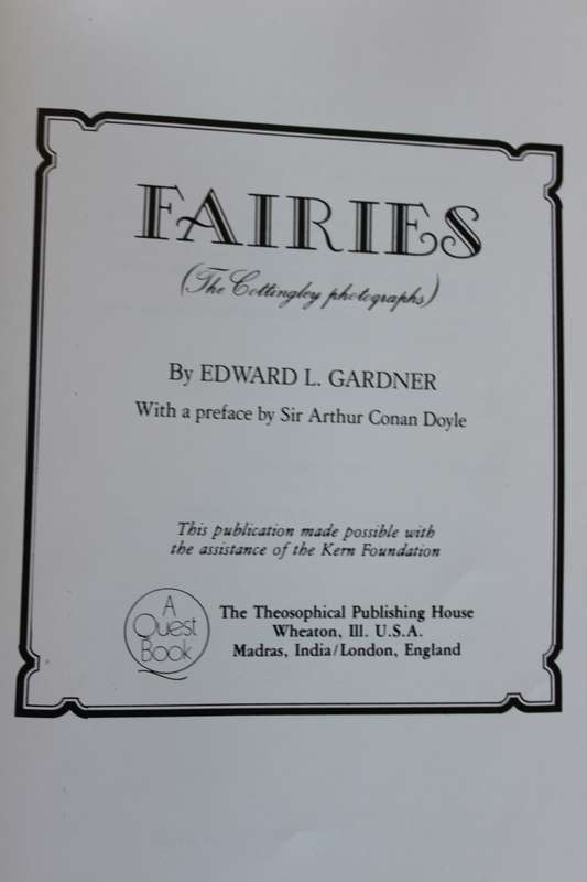 PICTURES OF FAIRIES The Cottingley Photographs  by Edward L. Gardner