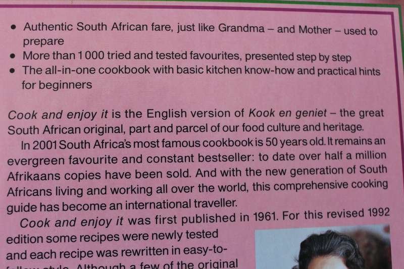 COOK AMD ENJOY IT  by S. J. A. de Villiers