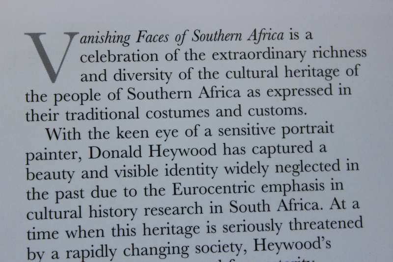 VANISHING FACES OF SOUTHERN AFRICA  by Donald Heywood