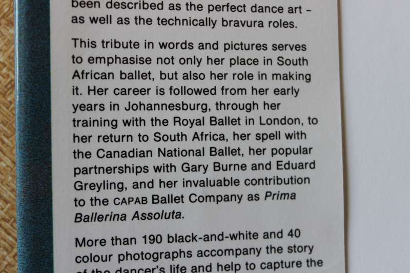 PHYLLIS SPIRA  by Amanda Botha (SIGNED BY SPIRA) (Foreword by Dame Margot Fonteyn)