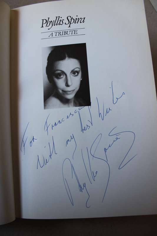 PHYLLIS SPIRA  by Amanda Botha (SIGNED BY SPIRA) (Foreword by Dame Margot Fonteyn)