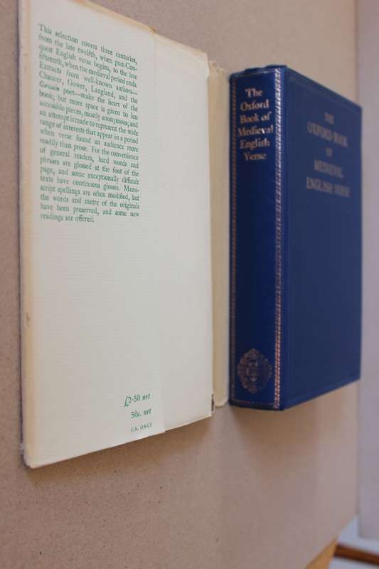 THE OXFORD BOOK OF MEDIEVAL ENGLISH VERSE  Chosen by Celia Sisam