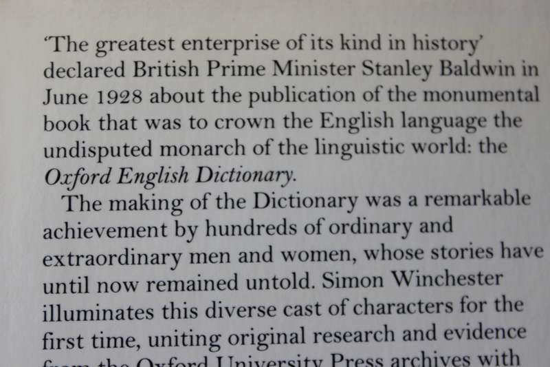 THE MEANING OF EVERYTHING (Story of Oxford Dictionary)  by Simon Winchester
