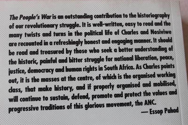 THE PEOPLE'S WAR  by Charles Nqakula  (Reflections of an ANC cadre)