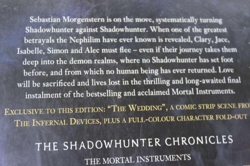 THE MORTAL INSTRUMENTS  Book 4, 5 and 6  by Cassandra Clare