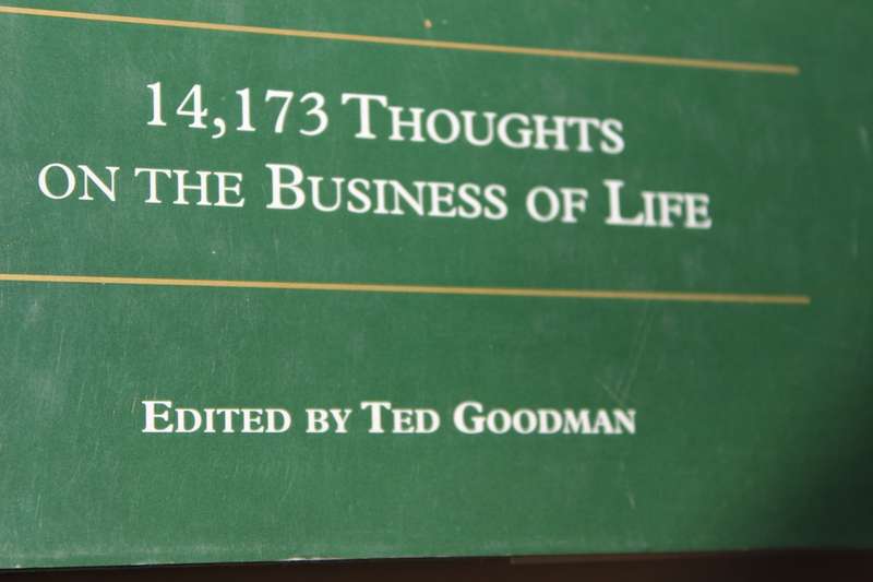 THE FORBES BOOK OF BUSINESS QUOTATIONS  Edited by Ted Goodman
