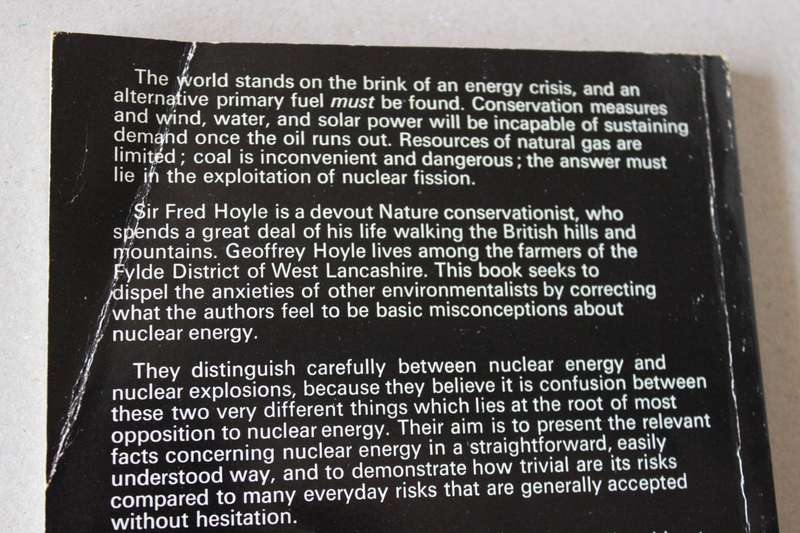 COMMONSENSE IN NUCLEAR ENERGY  by Fred Hoyle and Geoffrey Hoyle