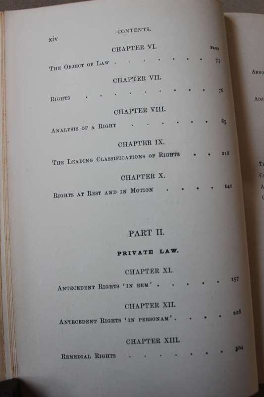 THE ELEMENTS OF JURISPRUDENCE  by Thomas Erskine Holland D.C.L. (Ninth Edition 1905)