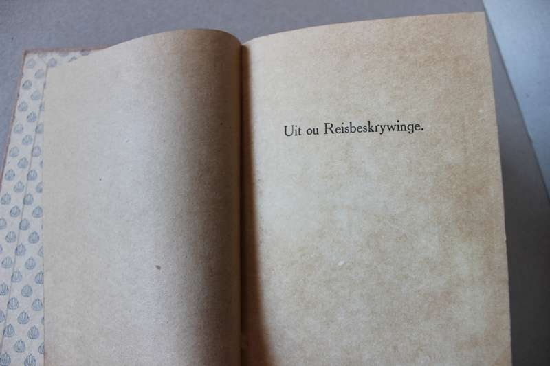 UIT OU REISBESKRYWINGE -DIE BURGERLEESKRING DERDE JAARGANG NO 4 -  Dr W. Blommaert en Dr S.F.N. Gie