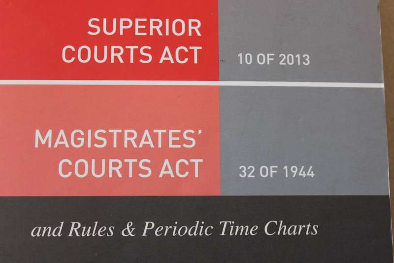 SUPERIOR COURTS ACT 10 OF 2013, MAGISTRATES' COURTS ACT 32 OF 1944 and RULES & PERIODIC TIME CHARTS