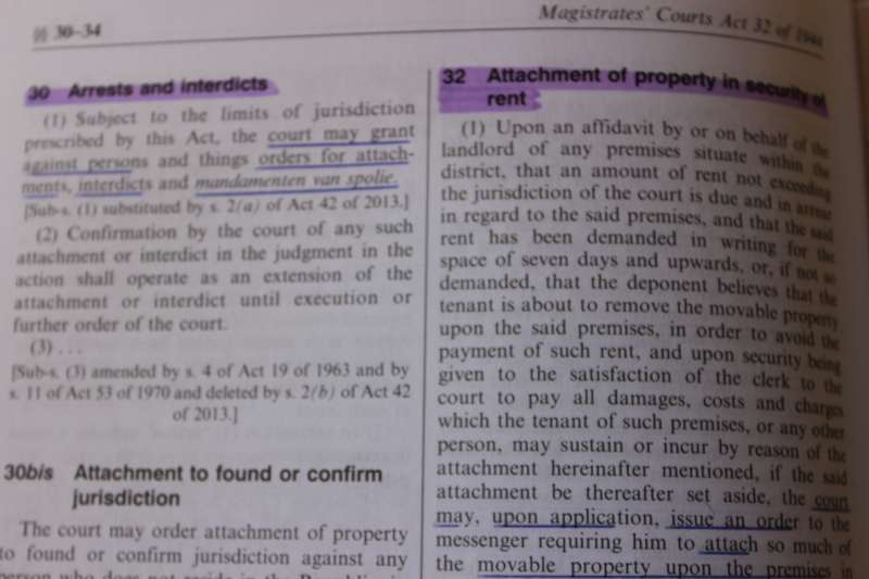 SUPERIOR COURTS ACT 10 OF 2013, MAGISTRATES' COURTS ACT 32 OF 1944 and RULES & PERIODIC TIME CHARTS