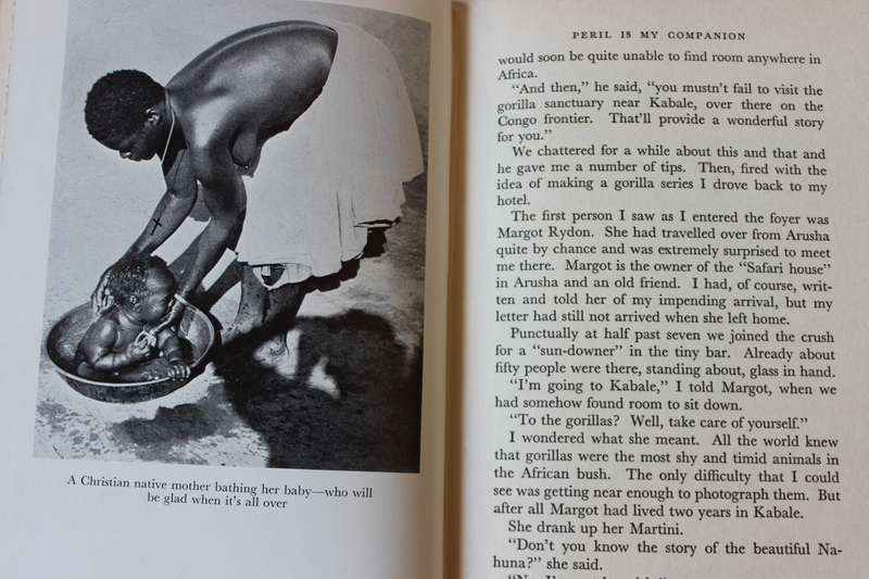 PERIL IS MY COMPANION  by Helen Fischer (Hunting and photographing in Africa) 1957