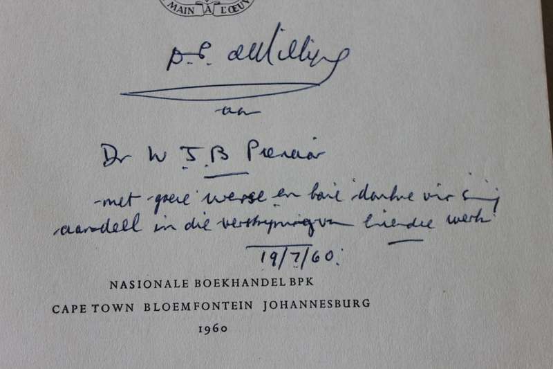 A HISTORY OF THE DE VILLIERS FAMILY  by D. P. de Villiers  SIGNED