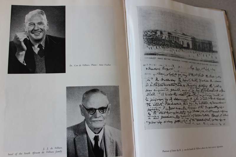 A HISTORY OF THE DE VILLIERS FAMILY  by D. P. de Villiers  SIGNED