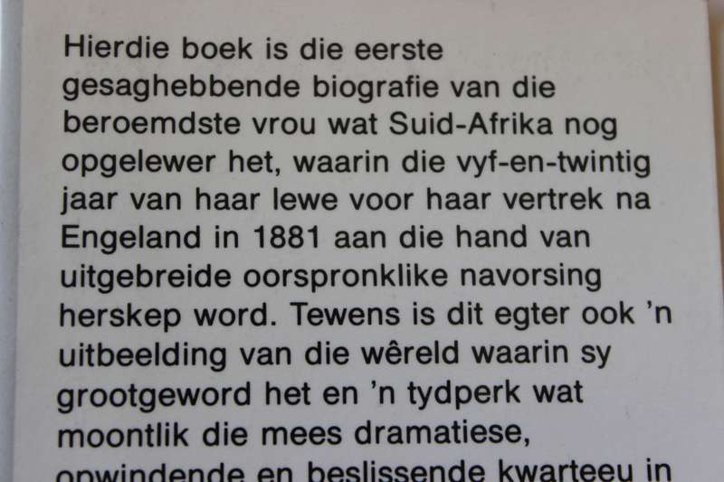OLIVE SCHREINER - 'n Lewe in Suid-Afrika 1855 - 1881  deur Karel Schoeman