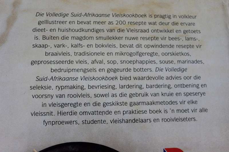 DIE VOLLEDIGE SUID-AFRIKAANSE VLEIS KOOKBOEK  Saamgestel deur die Vleisraad