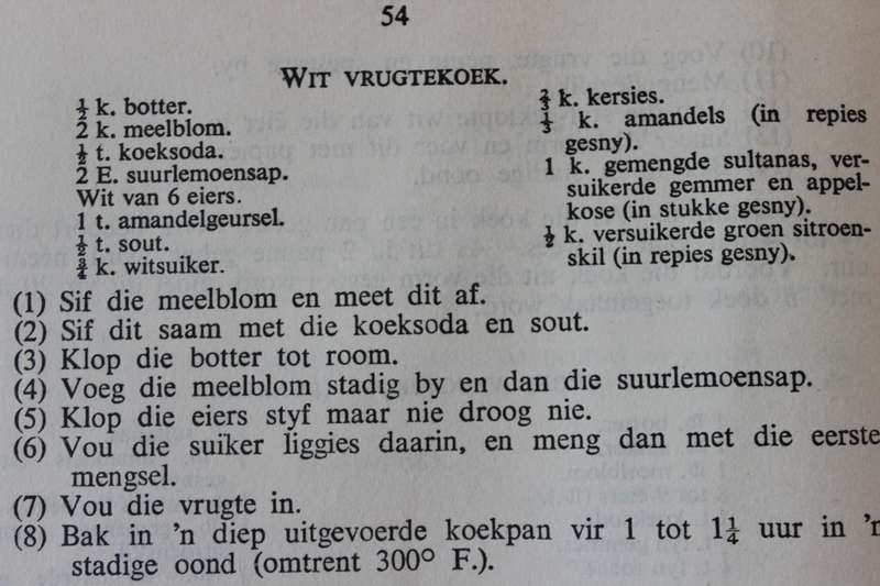 KOS EN KOOKKUNS (Die Huisvrou se Gids) Departement van Landbou (Uitbreidingsreek No 11)