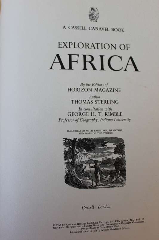 EXPLORATION OF AFRICA - A Cassell Caravel Book  by Thomas Sterling