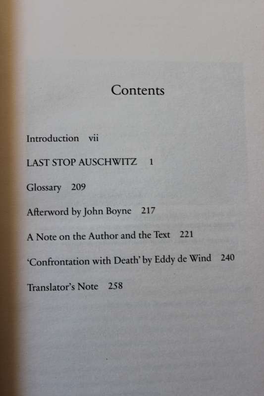 LAST STOP AUSCHWITZ  My story of survival from within the camp  by Eddy de Wind