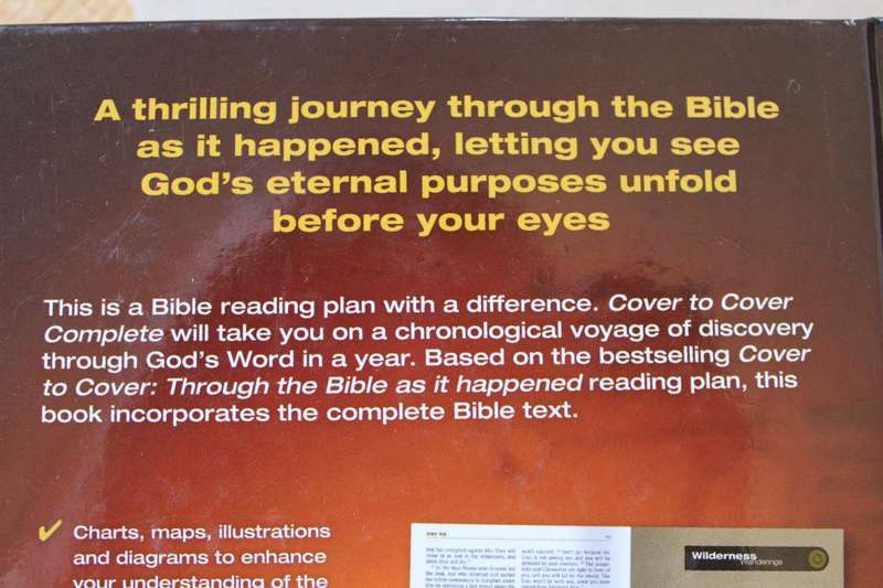COVER TO COVER COMPLETE. One year chronological reading plan with full Bible - S Huges & T Partridge