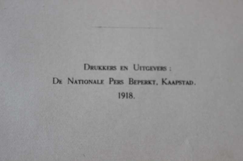 GEDENKBOEK VAN HET VICTORIA-KOLLEGE (Stellenbosch) Redaksie-Kommissie N.J. Brimmer, J.J. Smith  1918