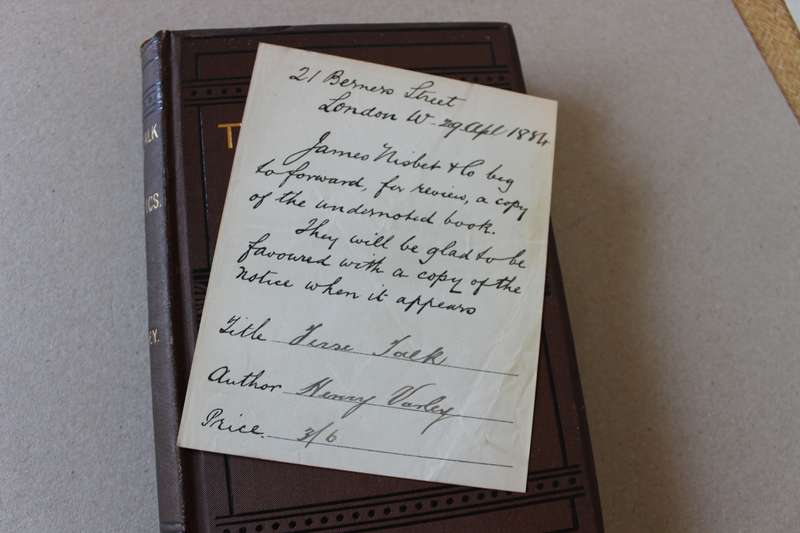 TERSE TALK ON TIMELY TOPICS  by Henry Varley (Published 1884)