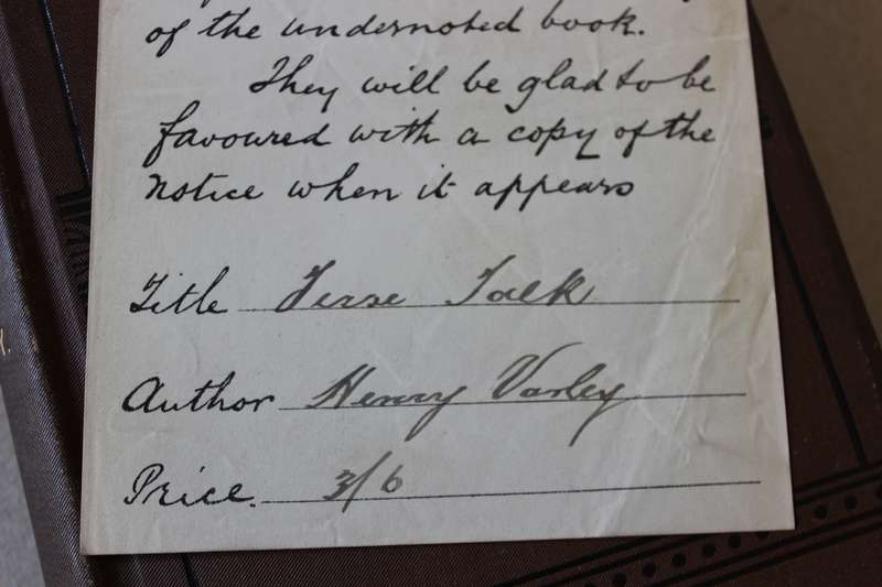 TERSE TALK ON TIMELY TOPICS  by Henry Varley (Published 1884)