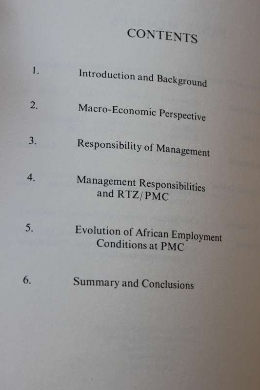 MANAGEMENT RESPONSIBILITY AND AFRICAN EMPLOYMENT IN SOUTH AFRICA (Report of a panel investigation)