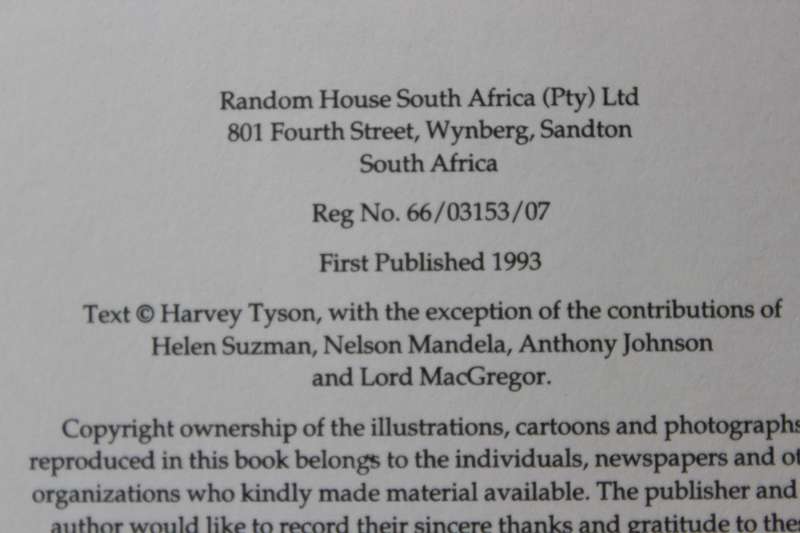 EDITORS UNDER FIRE  by Harvey Tyson (The story of SA news gathering before 1994)