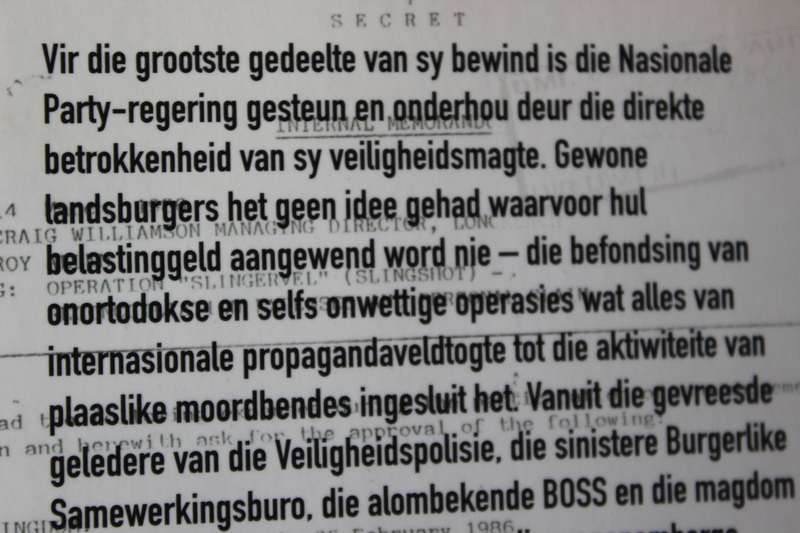 TOTALE AANSLAG: Apartheid se vuil truuks onthul  deur De Wet Potgieter