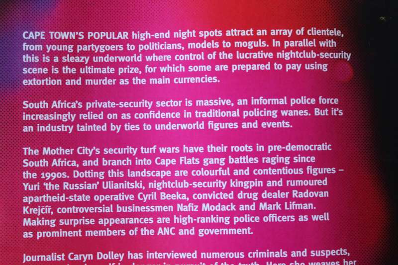 THE ENFORCERS - Inside Cape Town's deadly Nightclubs Battles  by Caryn Dolley